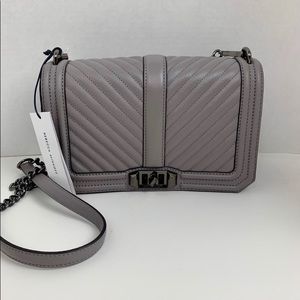 REBECCA MINKOFF Chevron Quilted Love Crossbody NWT